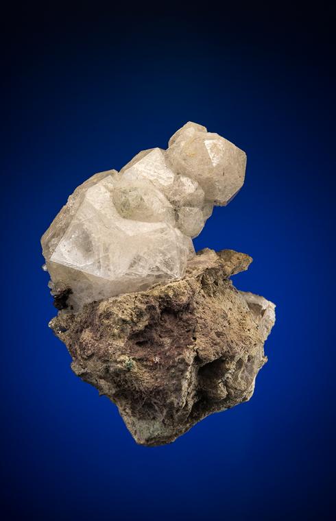 ANALCIME with COPPER and FLUORAPOPHYLLITE